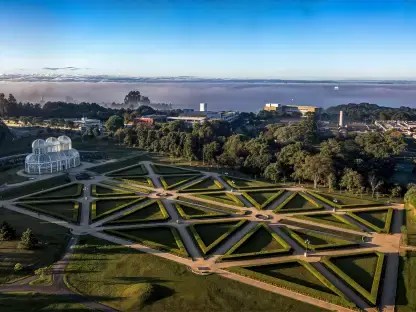 Jardins geométricos do Botânico