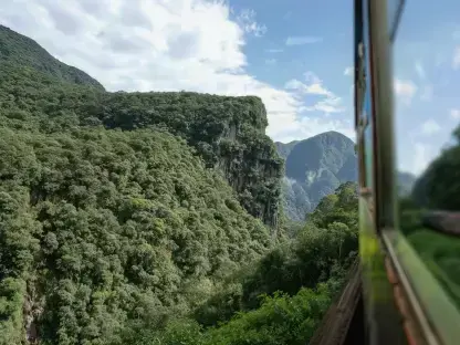 Vista da janela do trem